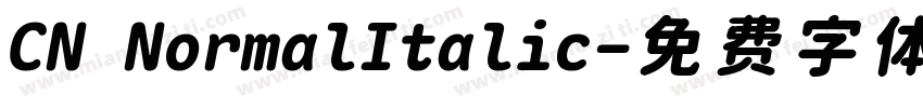 CN NormalItalic字体转换